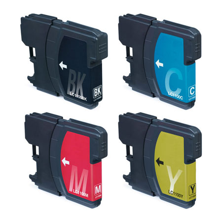 Pack 4 cartouches compatible LC-980 - LC-1100