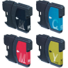 Pack 4 cartouches compatible LC-980 - LC-1100