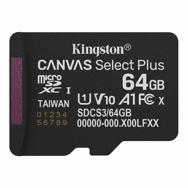 Kingston Canvas Select Plus 64 Go – Carte microSD UHS-I