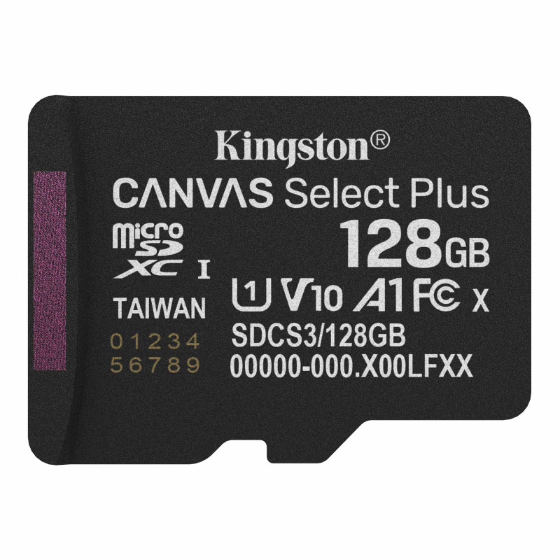 Kingston Canvas Select Plus 128 Go – Carte microSD UHS-I