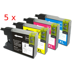 5 Pack 4 cartouches compatible LC-1240
