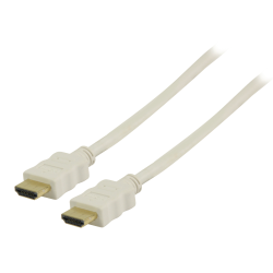 High Speed HDMI kabel met Ethernet HDMI-Connector - HDMI-Connector 3.00 m Wit