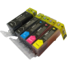 Pack 5 compatible cartridge PGI-525 + CLI-526