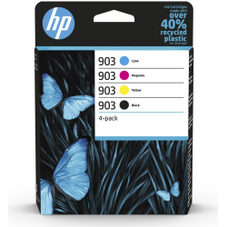 HP 903 4-pack originele inktcartridges, cyaan/magenta/geel