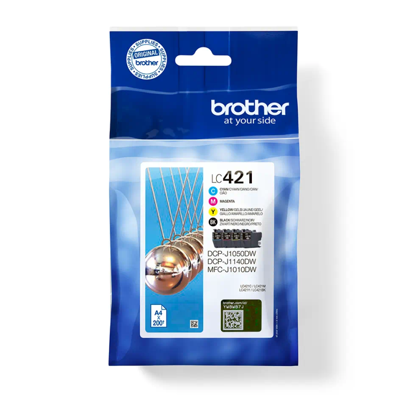 Genuine Brother LC421VAL ink cartridge multipack